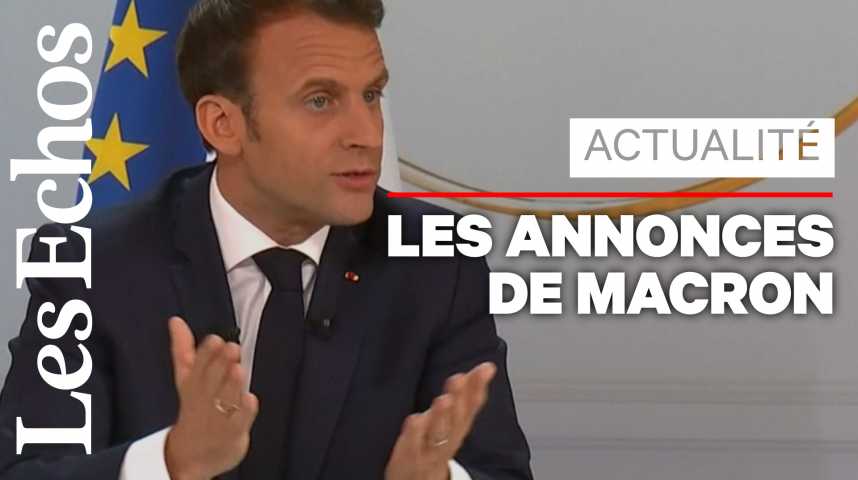 Illustration pour la vidéo Grand débat : 3 grandes annonces d'Emmanuel Macron
