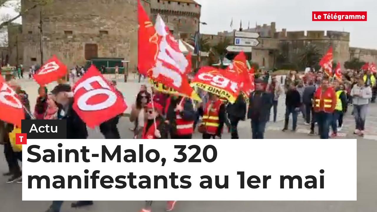Saint-Malo, 320 manifestants pour le 1er mai (Le Télégramme)