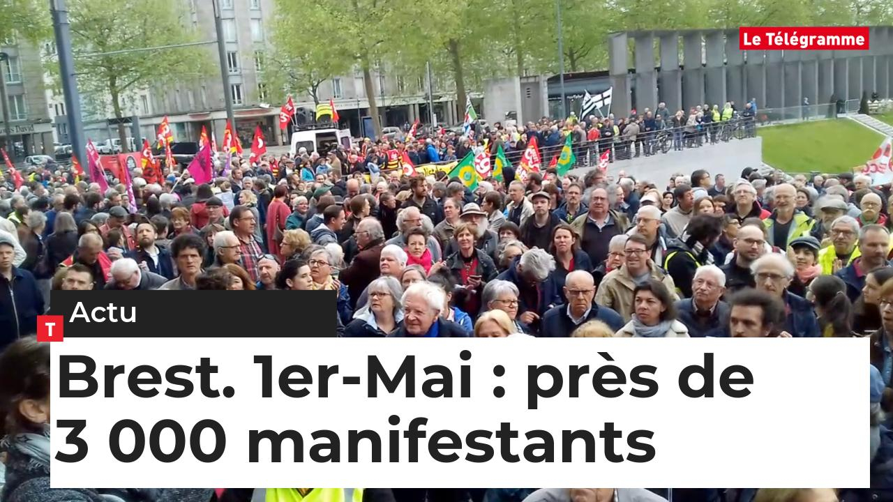 Brest. 1er-Mai : près de 3 000 manifestants (Le Télégramme)