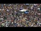 Guaido's convoy arrives at May Day demonstration - Label : AFPTV - First images - Category : News
