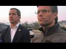PHOTO: Lopez appears with Guaido after being 'freed' by soldiers - Label : AFPTV - First images - Category : News