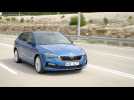 The new Skoda Scala in Blue Driving Video