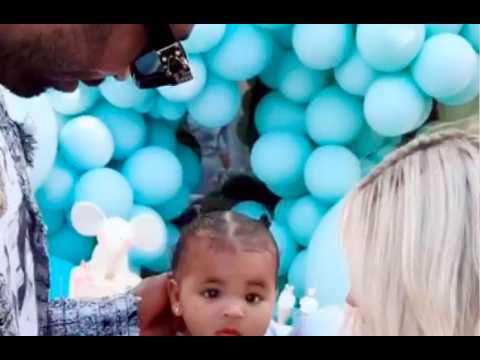 Khloe Kardashian and Tristan Thompson reunite for True's first birthday party