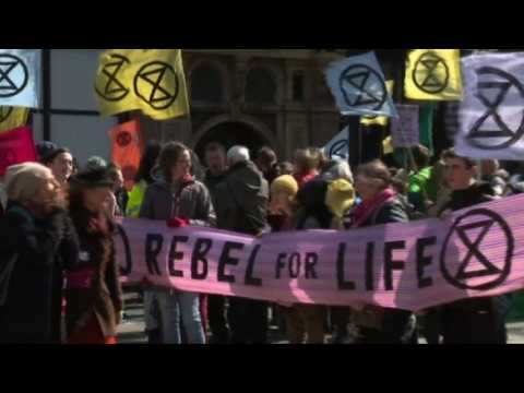 Climate change activists block Waterloo Bridge