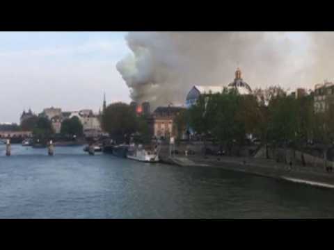 Fire breaks out at Notre-Dame cathedral in Paris