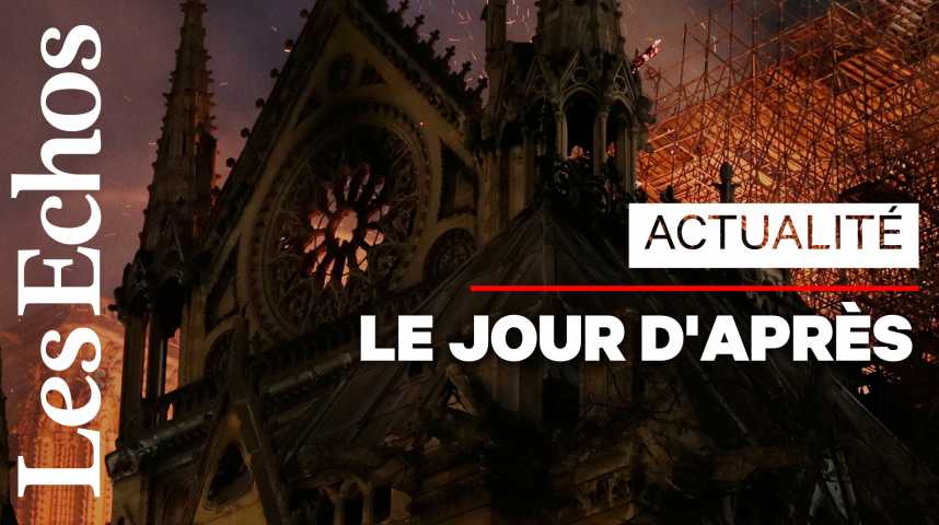 Illustration pour la vidéo Incendie à Notre-Dame : la structure de la cathédrale a pu être sauvée