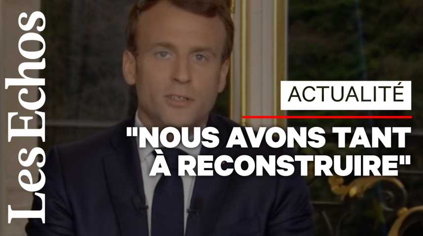 Illustration pour la vidéo Emmanuel Macron veut rebâtir Notre-Dame "d'ici 5 années"