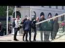 Nantes. L'arrivée des joueurs du PSG à leur hôtel Nantes. L'arrivée des joueurs du PSG à leur hôtel