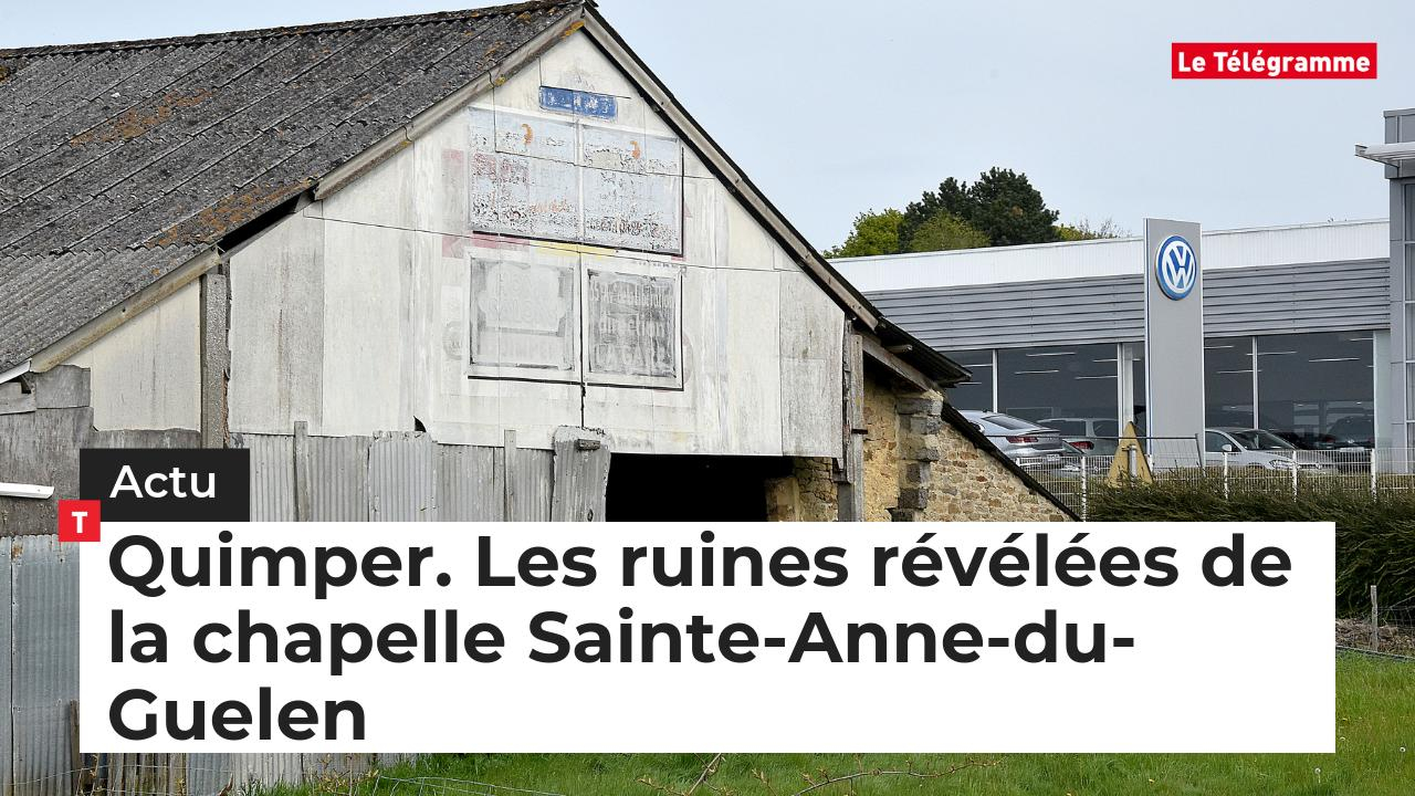 Quimper. Les ruines révélées de la chapelle Sainte-Anne-du-Guelen (Le Télégramme)