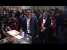 Spain: Ciudadanos leader Albert Rivera votes in snap elections