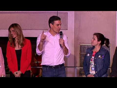 Spain's Socialist leader Sanchez claims election victory