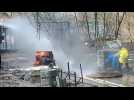 Greek army fires water cannon at migrants on the Turkish side of the border