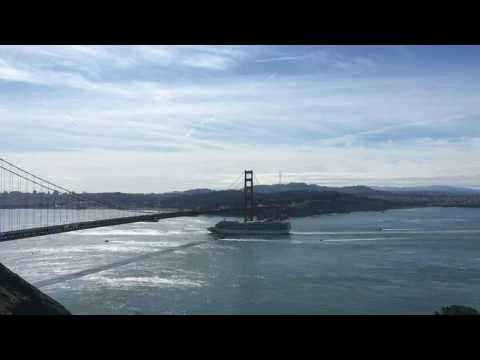 Coronavirus: virus-hit cruise ship approaches Golden Gate Bridge, prepares to dock
