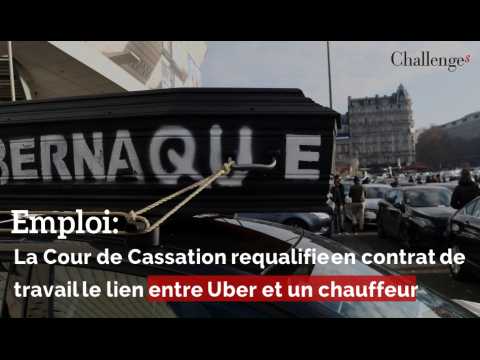 Emploi: la Cour de Cassation requalifie en contrat de travail le lien entre Uber et un chauffeur