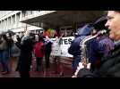 Manifestation pluvieuse et festive devant le rectorat de Nancy Metz