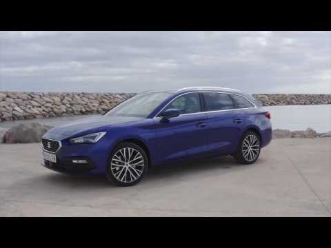 The all-new Seat Leon Sportstourer XCellence Mistery Blue Drone video