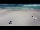 Miami Beach: Aerial footage shows deserted shore after closure