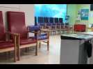 Hospital waiting rooms look deserted as people self-isolate