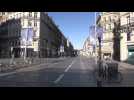 Deserted streets of Lille amid coronavirus confinement