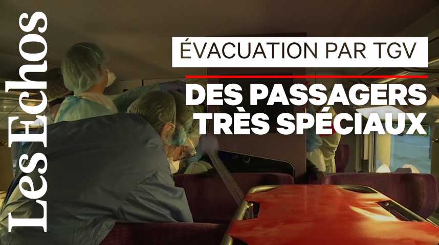 Illustration pour la vidéo Evacuer les malades par TGV : 1er test réussi
