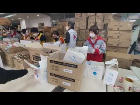 South Korea's Red Cross prepares emergency relief kits amid coronavirus pandemic