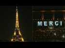 Coronavirus: Eiffel Tower says "Thank You" to crisis responders