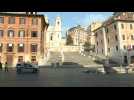 Coronavirus: Piazza di Spagna in Rome almost deserted as death toll surpasses 10,000