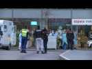 France: Ambulances take coronavirus patients to train station for transfer