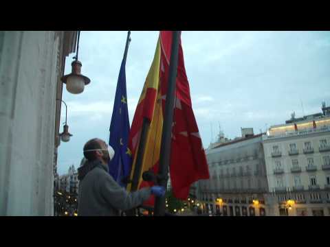Coronavirus: Flag of the Community of Madrid at half-mast on all public buildings