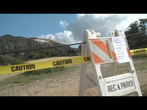 Images of iconic Hollywood sign, life under coronavirus in deserted LA