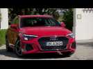 The new Audi A3 Sportback Design in Tango red