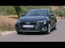 The new Audi A3 Sportback in Manhattan Grey Driving Video
