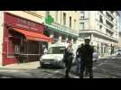 Police block streets of French town after knife attack