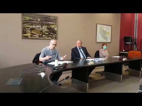 Conférence de presse à l'hôpital Robert Pax de Sarreguemines