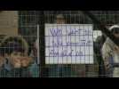 Coronavirus/Greece: migrants protest at camp under virus lockdown - Label : AFPTV - First images - Category : News