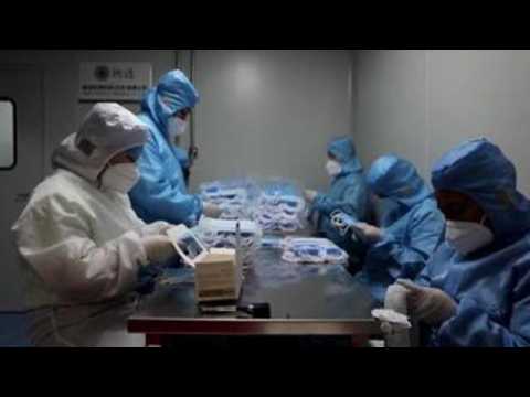 China increases face masks production