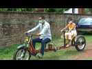 Indian mechanic invents 'social distancing' motorbike