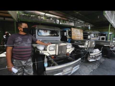 Jeepney drivers in Philippines ask gov't to speed up COVID-19 aid