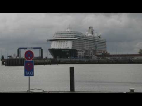Cruise ship under quarantine in Cuxhaven
