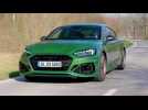 The new Audi RS 5 Sportback in Sonoma green Driving Video