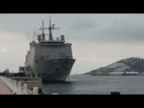Spanish ship arrives in Ceuta to help with Covid-19 crisis