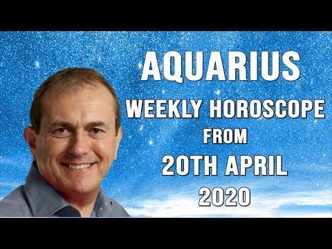 Aquarius Weekly Horoscope from 20th April 2020