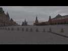 Streets of Moscow empty due to Covid-19 measures