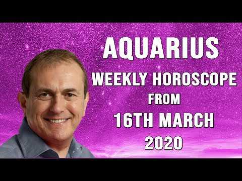 Aquarius Weekly Horoscope from 16th March 2020