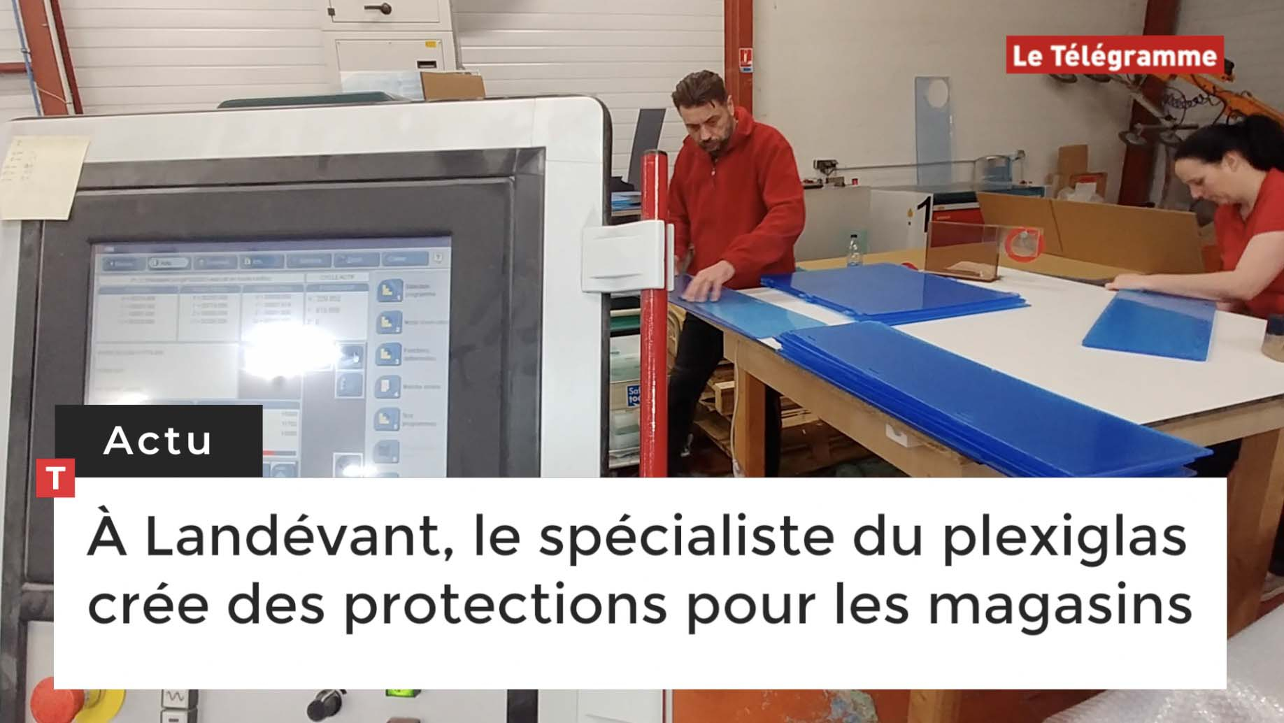 À Landévant, le spécialiste du plexiglas crée des protections pour les magasins (Le Télégramme)