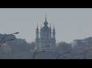 Smoke blankets Kiev from forest fires in Chernobyl zone
