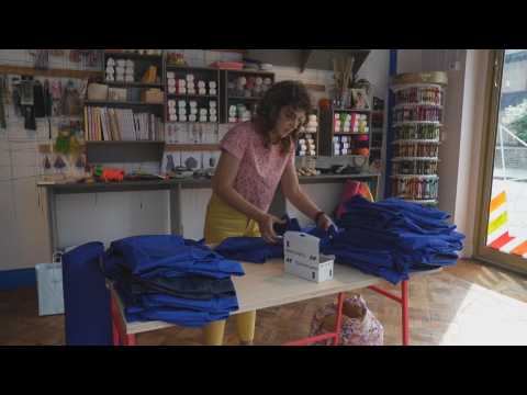 Volunteers make surgical clothing for UK healthcare personnel