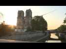 Renovation of France's Notre-Dame resumes: images of the cathedral in the early morning