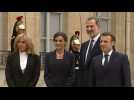 French President Macron hosts Spanish King Felipe VI at the Elysée Palace