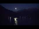 "Super Pink Moon" seen from Bosnia - Label : AFPTV - First images - Category : Science